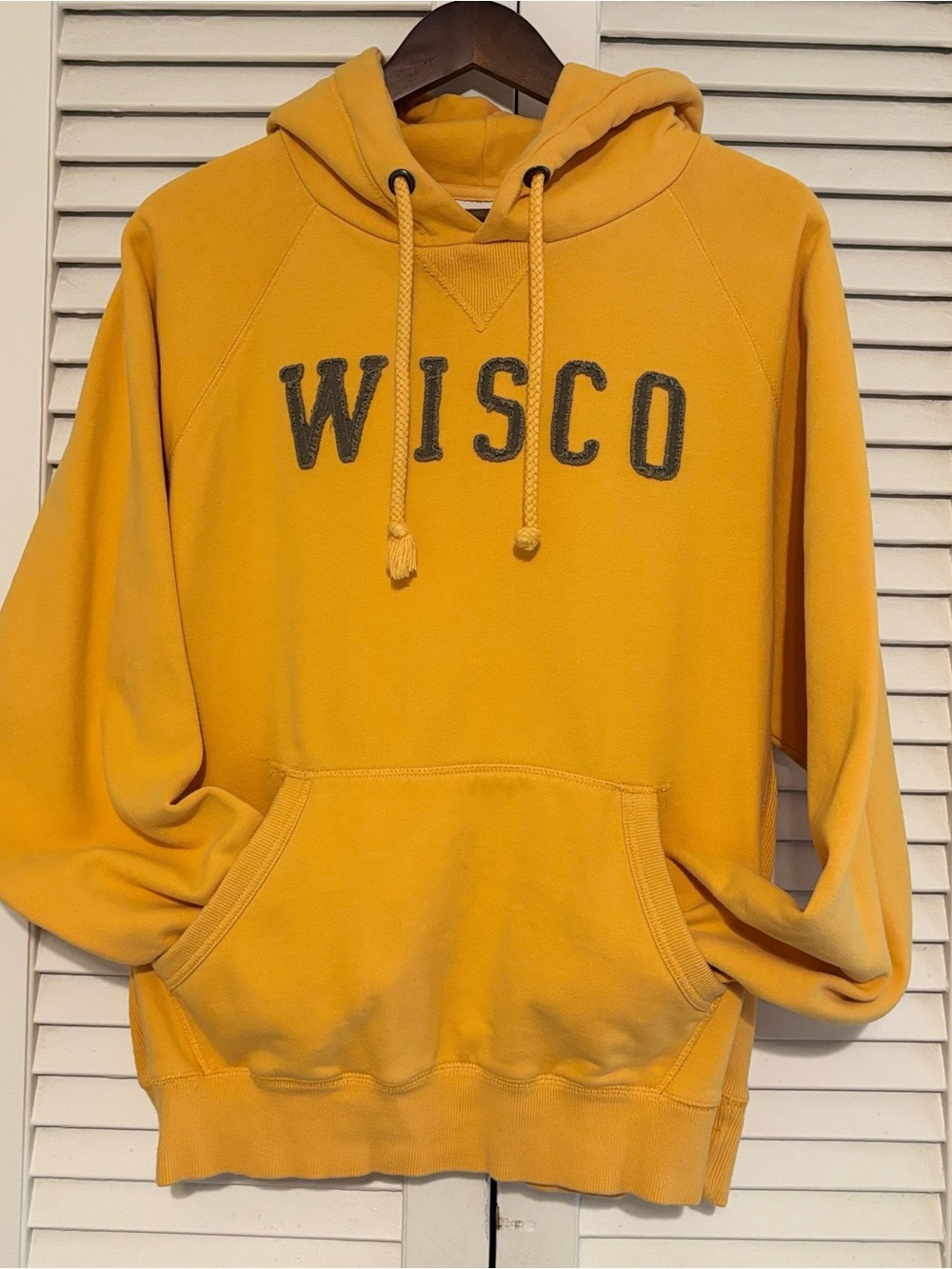 Blue 84 Golden Yellow Hoodie with Script Logo